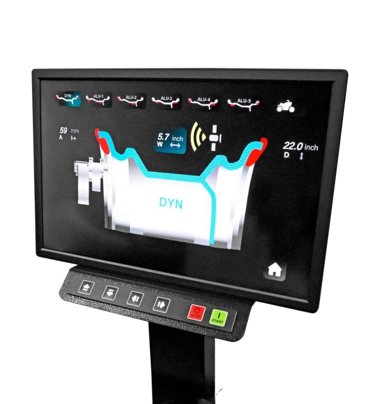 Automatická 3D vyvažovačka kol do 24" s LCD monitorem WB620